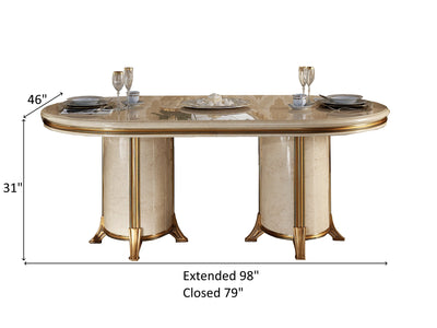 Melodia Day 98" / 79" Wide Extendable Dining Table