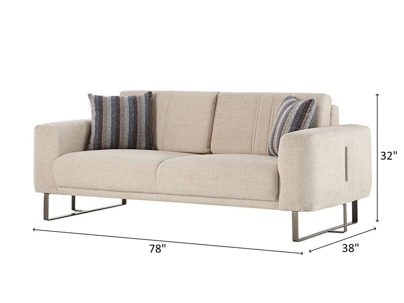 Mirante 78" Wide Convertible Loveseat