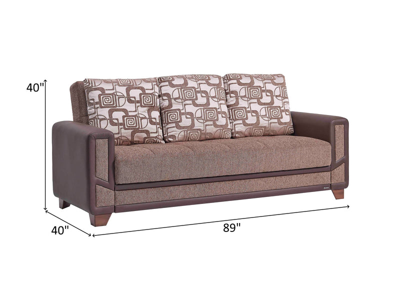 Mondo 89" Wide Convertible Sofa