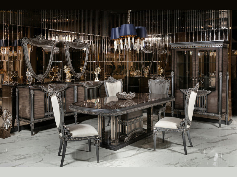 Queen MyL Traditional 6 Person Dining Room Set