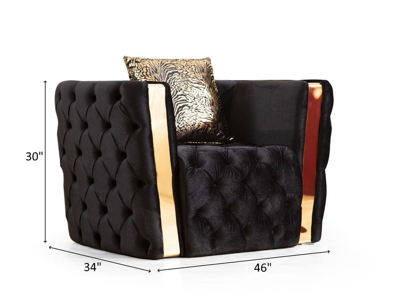 Naomi 46" Wide Tufted Armchair