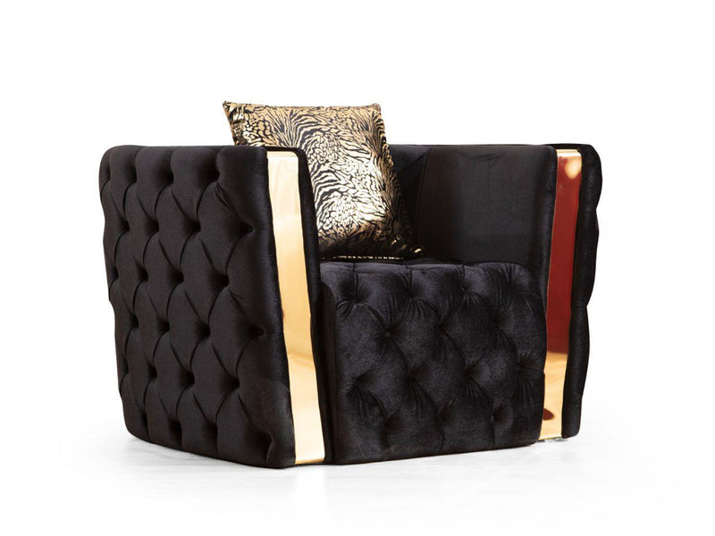 Naomi 46" Wide Tufted Armchair