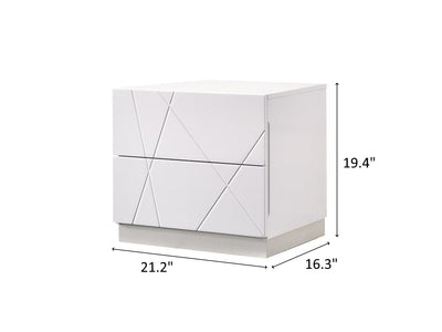 Naples 19.4" Tall 2 Drawer Nightstand