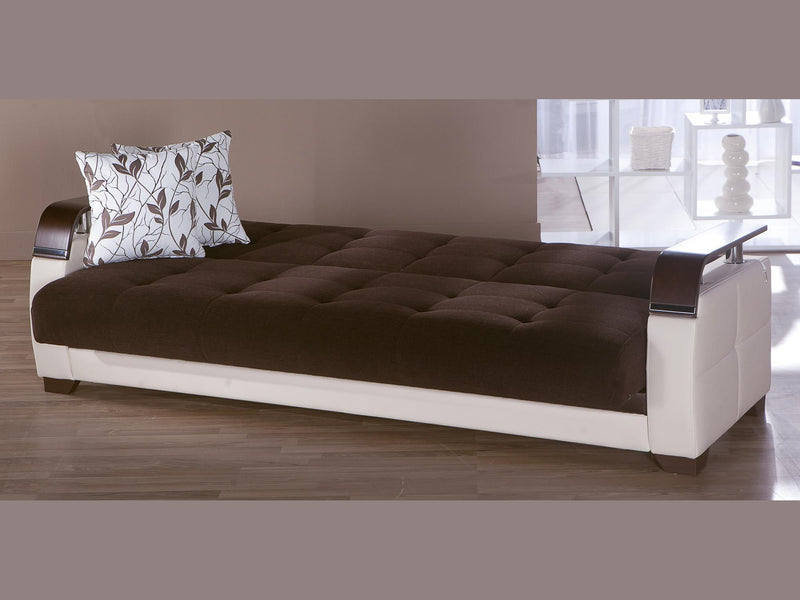 Natural 88.2" Wide Convertible Sofa