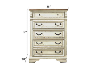 Noble 38" Wide 5 Drawer Chest