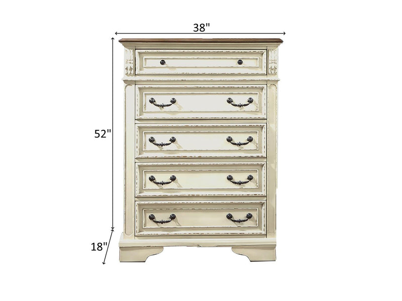 Noble 38" Wide 5 Drawer Chest