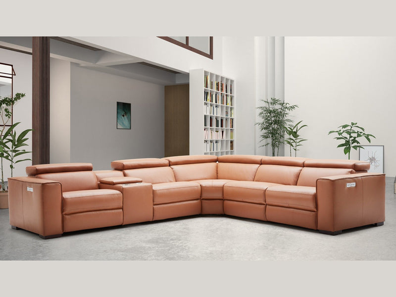 Picaso 138" / 120" Wide Leather Sectional