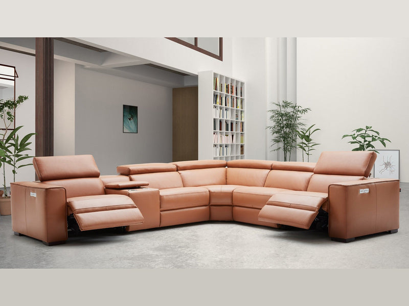 Picaso 138" / 120" Wide Leather Sectional