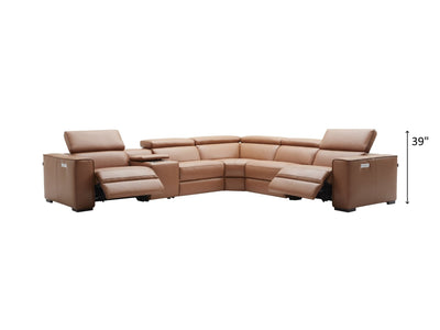 Picaso 138" / 120" Wide Leather Sectional