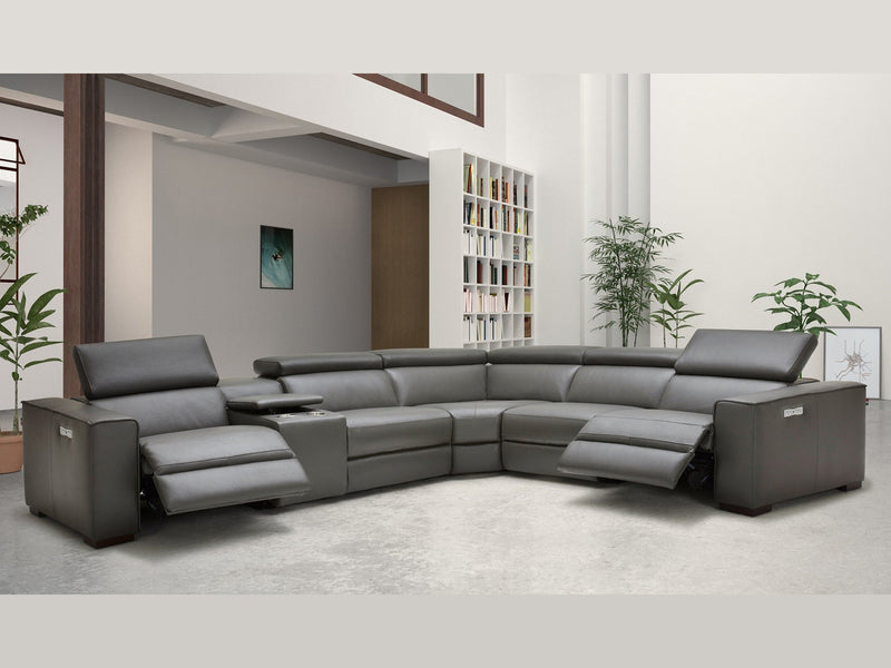 Picaso 138" / 120" Wide Leather Sectional