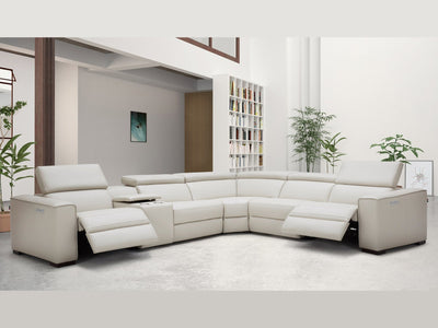 Picaso 138" / 120" Wide Leather Sectional