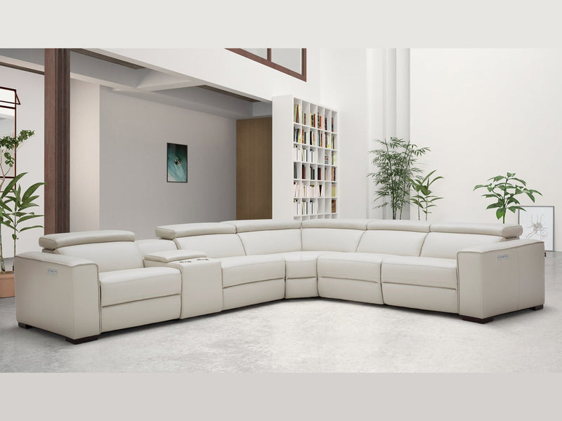 Picaso 138" / 120" Wide Leather Sectional