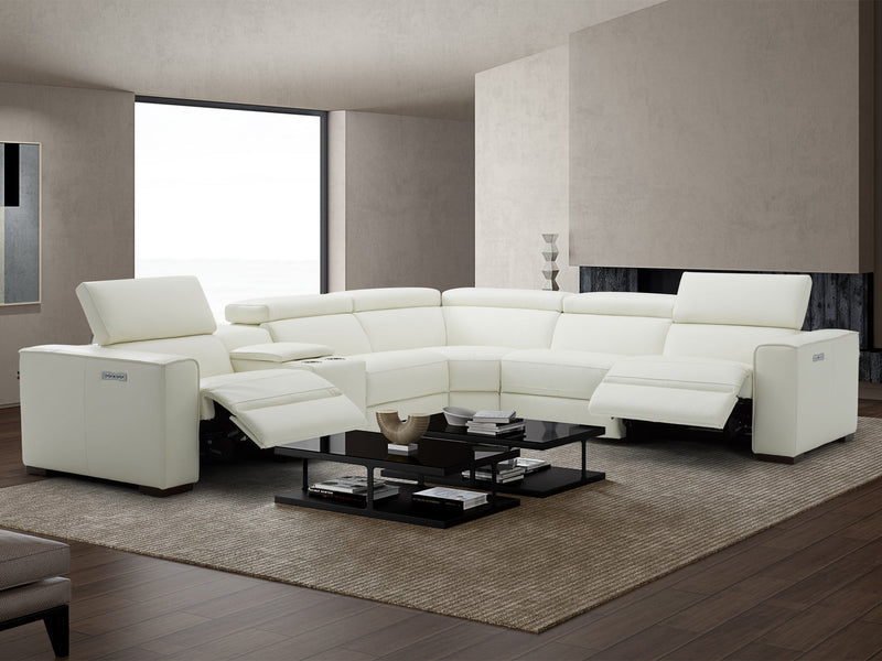 Picaso 138" / 120" Wide Leather Sectional