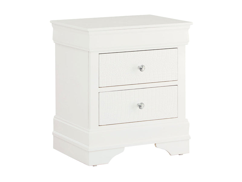 Pompei 24" Tall 2 Drawer Nightstand