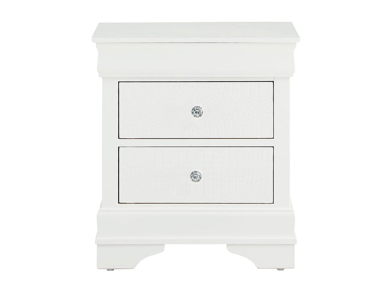 Pompei 24" Tall 2 Drawer Nightstand