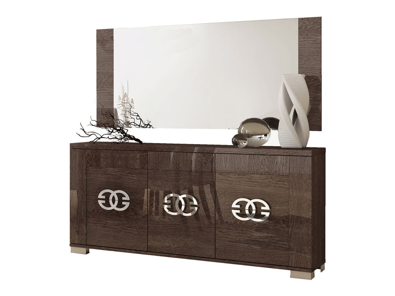 Prestige 65" Wide 3 Door Buffet With Mirror