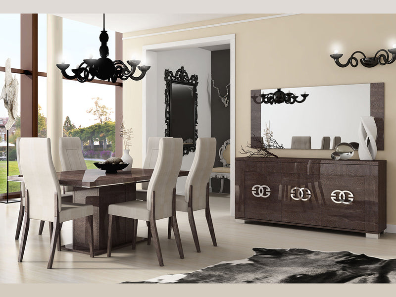 Prestige 65" Wide 3 Door Buffet With Mirror