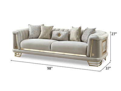 Romances 98" Wide Square Arm Sofa