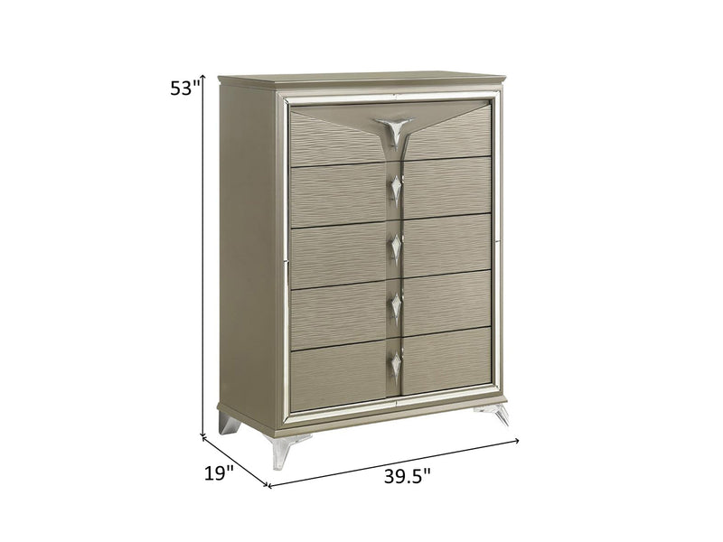 Samantha 39.5" Wide 5 Drawer Chest