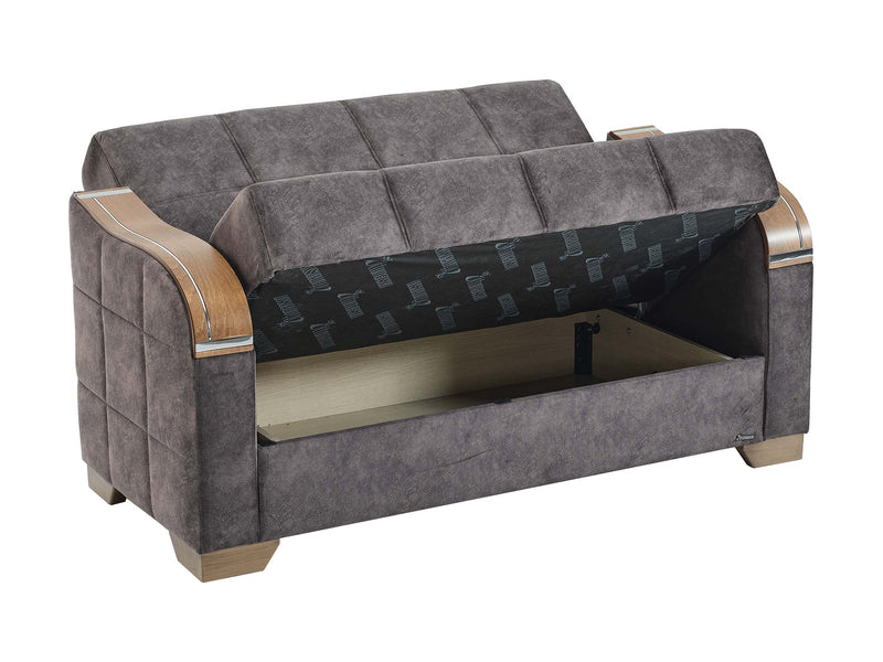 Saphire 65" Wide Convertible Loveseat