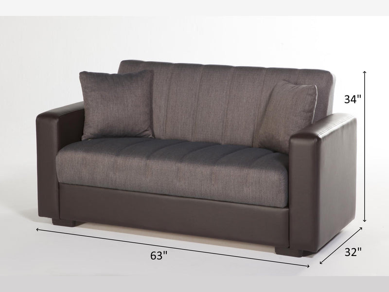 Sidneyhud 63" Wide Convertible Loveseat