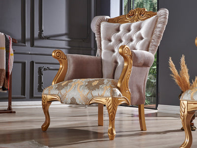 Sultan 31" Wide Tufted Traditional Armchair