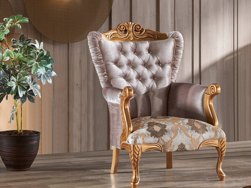 Sultan 31" Wide Tufted Traditional Armchair