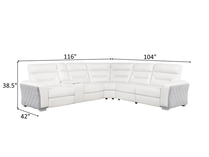 U2682 116" / 104" Wide Recliner Sectional