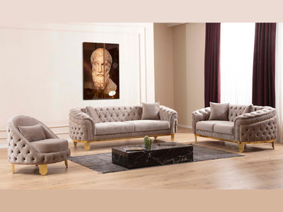 Vanessa 92" Wide Tufted Sofa