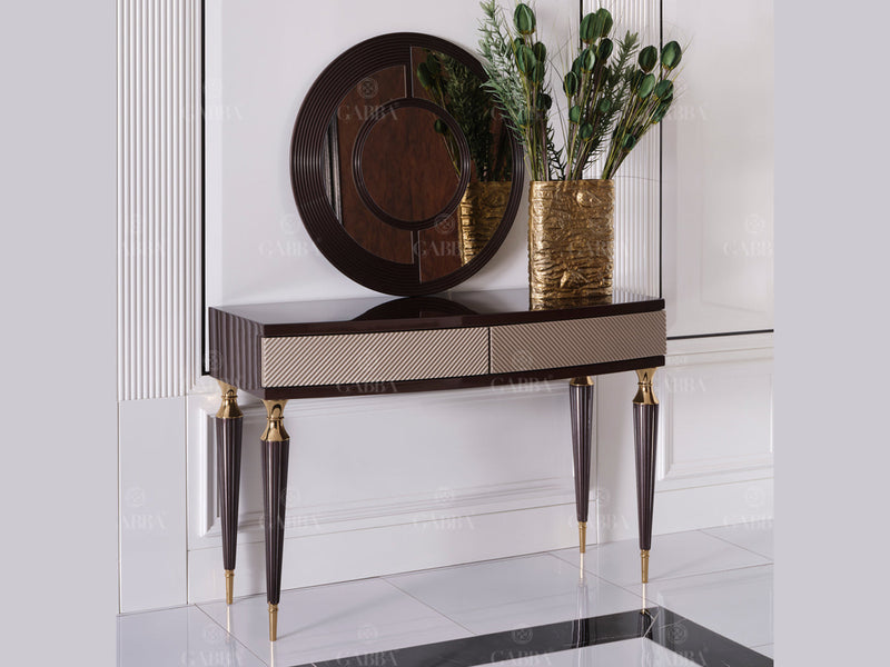 Venedik 50" Wide Console Table With Mirror