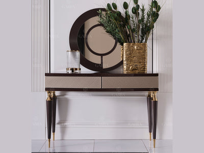 Venedik 50" Wide Console Table With Mirror
