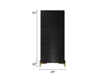 Wave Black Bedroom Set