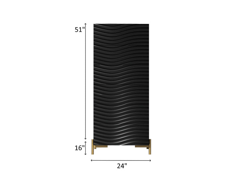 Wave Black Bedroom Set