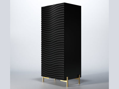 Wave Black Bedroom Set