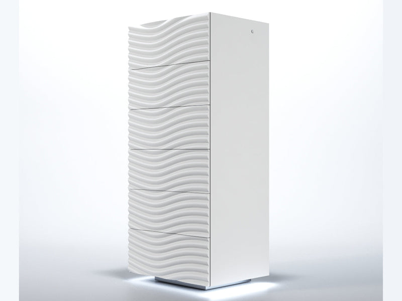 Wave White Bedroom Set