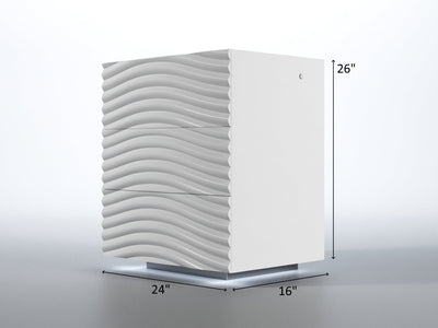 Wave White Bedroom Set