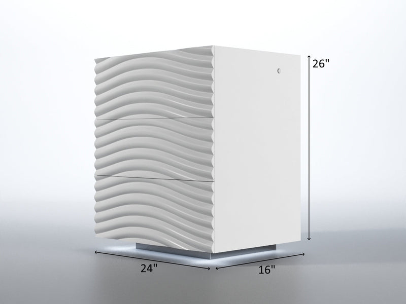 Wave White Bedroom Set