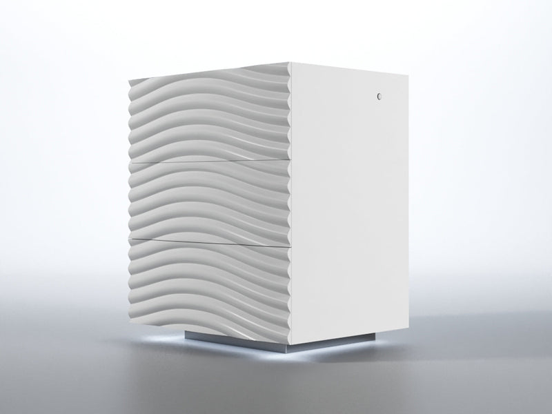 Wave White Bedroom Set