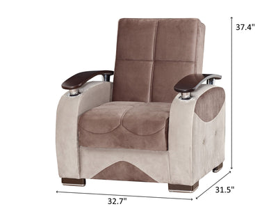 Yafah 32.7" Wide Convertible Armchair