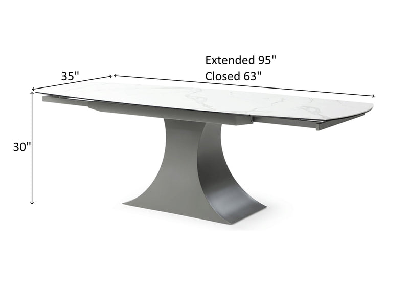 Stares 9035 95" / 63" Wide Extendable Dining Table