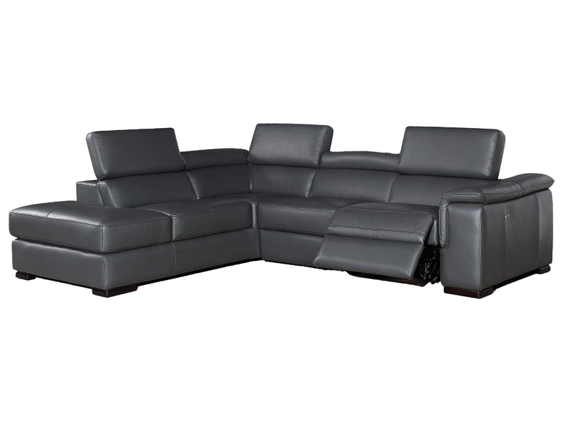 Agata 110.3" / 91.8" Wide Leather Sectional