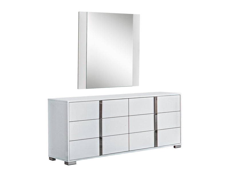 Alise 65.3" Wide 6 Drawer Dresser With Mirror