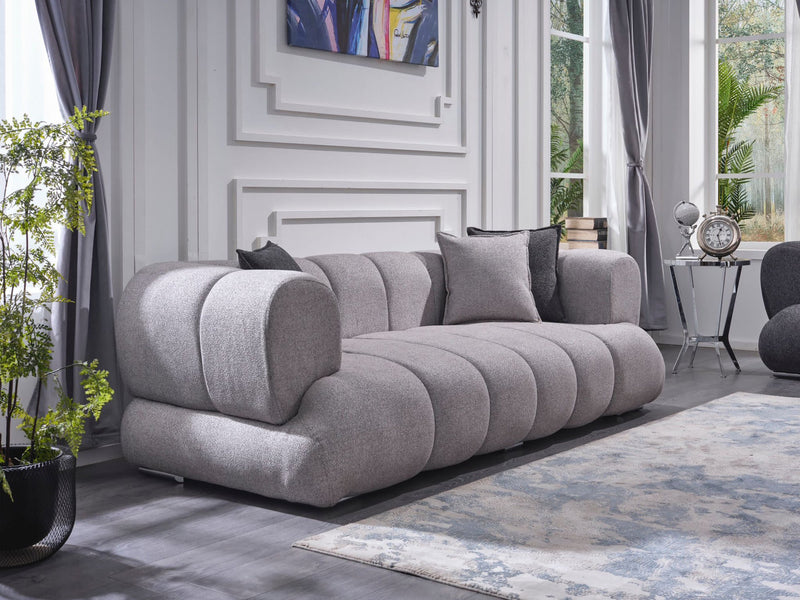 Artur 89.4" Wide Round Arm Sofa