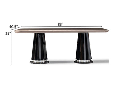 Bentleyar 83" Wide 6-8 Person Dining Table