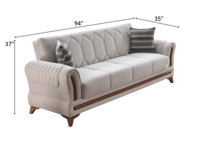 Bodrum 94" Wide Convertible Sofa