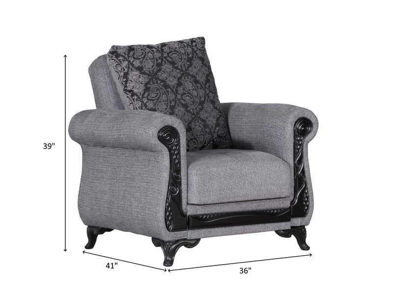 Breda 36" Wide Convertible Armchair