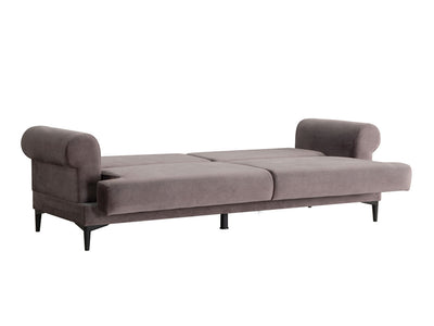 Bulut 89" Wide Rolled Arm Convertible Sofa
