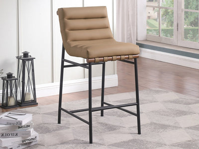 Burke Leather Bar Stool (Set of 2)