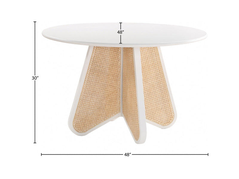 Butterfly 48" Wide Round Dining Table