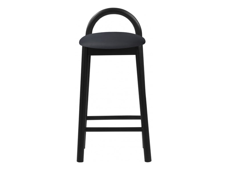 Calvin Faux Leather Bar Stool Black Leg (Set of 2)